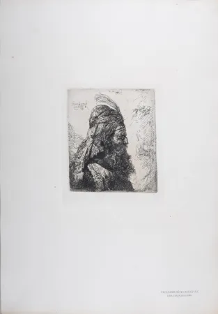 輪転グラビア印刷 Rembrandt - Troisième tête orientale