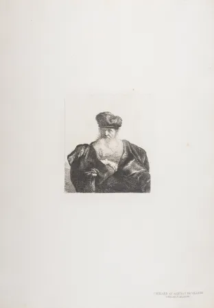 輪転グラビア印刷 Rembrandt - Vieillard au manteau de velours