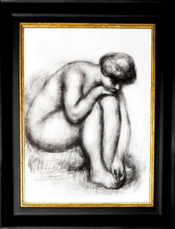 リトグラフ Renoir - Baigneuse se séchant