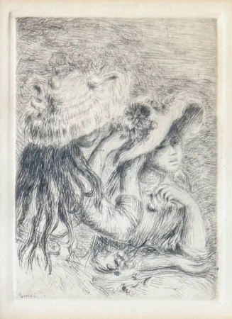 リトグラフ Renoir - Le Chapeau Épinglé