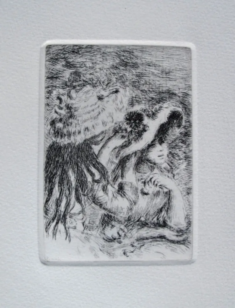 彫版 Renoir - Le chapeau épinglé