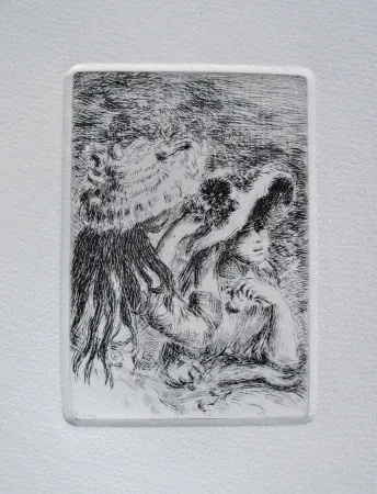 彫版 Renoir - Le chapeau épinglé