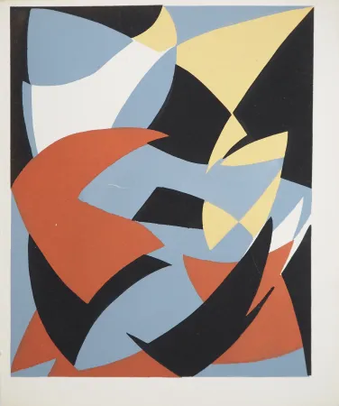 リトグラフ Reth - Paysage abstrait