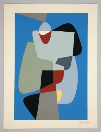 シルクスクリーン Rets - Composition pour Art Abstrait 