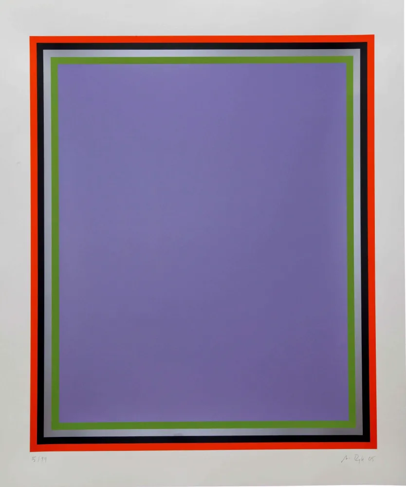 シルクスクリーン Reyle - Ohne Titel