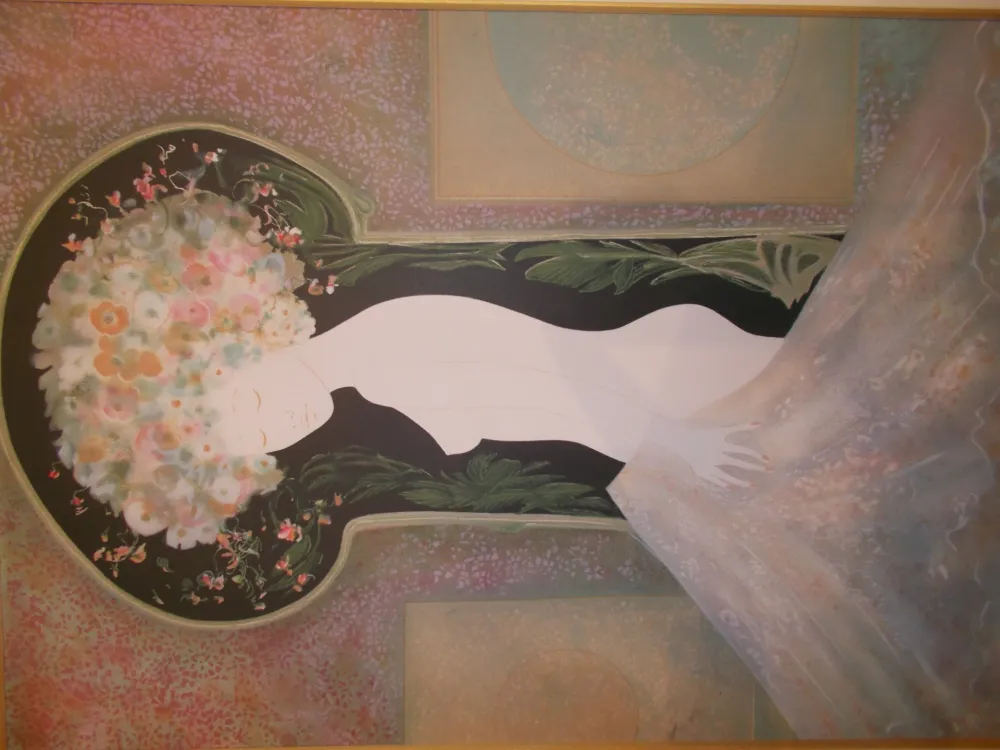 リトグラフ Ribes - La femme nue I