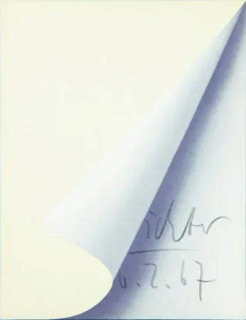 リトグラフ Richter - Blattecke (Cantz 11)