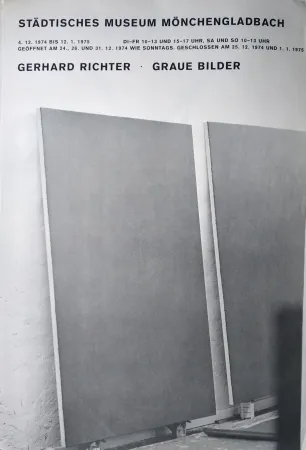 オフセット Richter - Graue Bilder. Ausstellungsplakat.