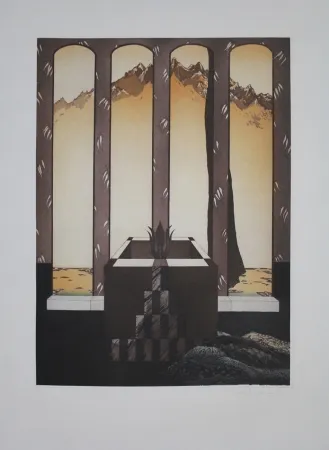 エッチングと　アクチアント Riemer - Blüte in Landschaft