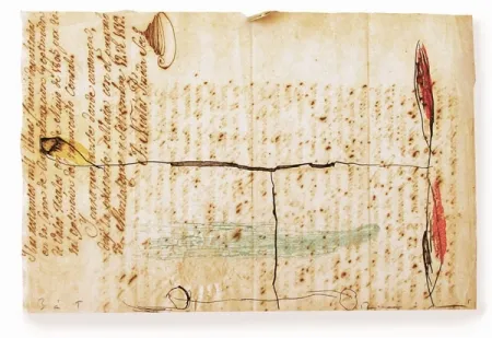 エッチングと　アクチアント Riera I Arago - Airplane with Red Propeller