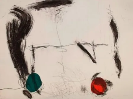 彫版 Riera I Aragó - Avió amb guixat negre