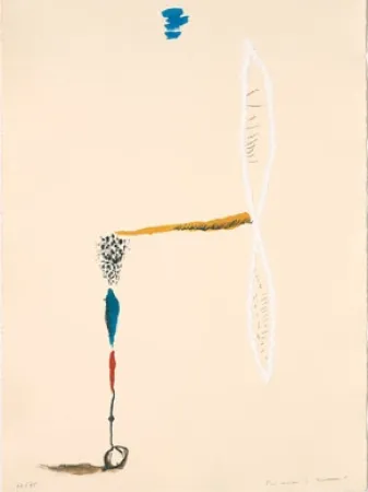 リトグラフ Riera I Aragó - Avió hèlix blanc 