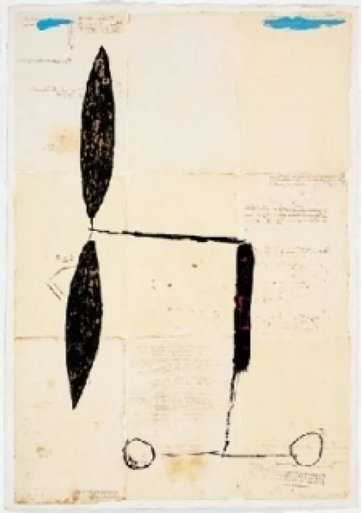 多数の Riera I Aragó - Avió hèlix daurada sobre manuscrits 