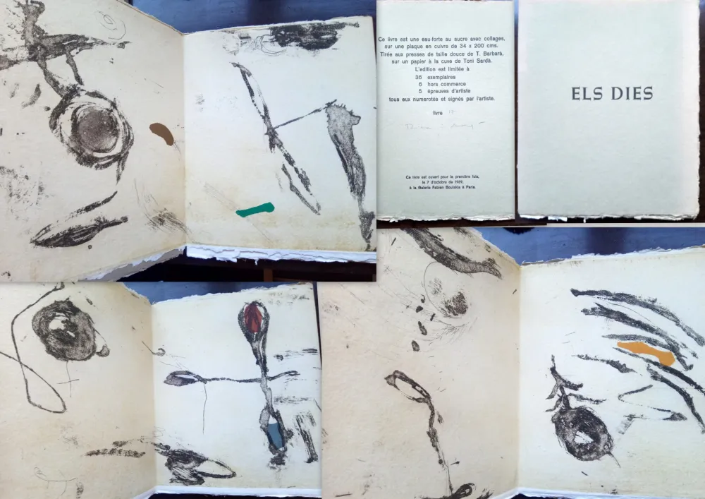 エッチング Riera I Arago - Els dies (Livre d'artiste)