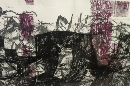 リトグラフ Riopelle - Composizione XVI -171 