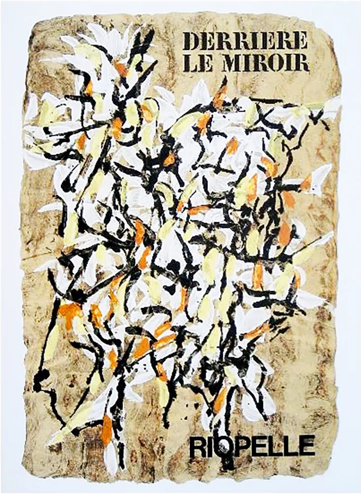 挿絵入り本 Riopelle - Derrière le Miroir n° 160. RIOPELLE. 9 LITHOGRAPHIES ORIGINALES. juin 1966.