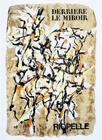 挿絵入り本 Riopelle - Derrière le Miroir n° 160. RIOPELLE. 9 LITHOGRAPHIES ORIGINALES. juin 1966.