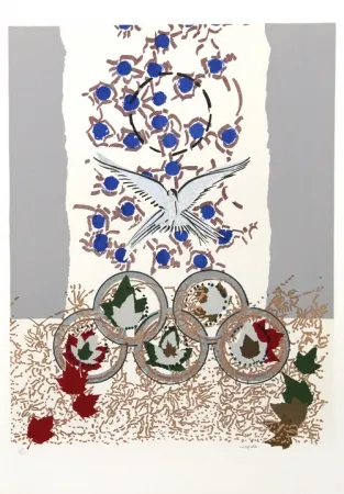 シルクスクリーン Riopelle - Dove of Peace