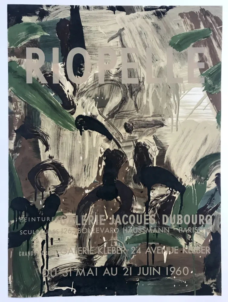 掲示 Riopelle - Galeries Jacques Dubourg & Kléber