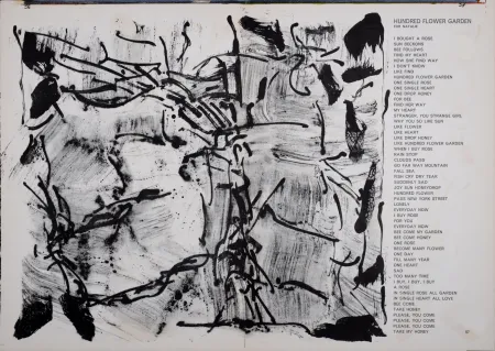 リトグラフ Riopelle - Hundred Flowers garden from 1 cent Life, 1964 - Hand-Signed!