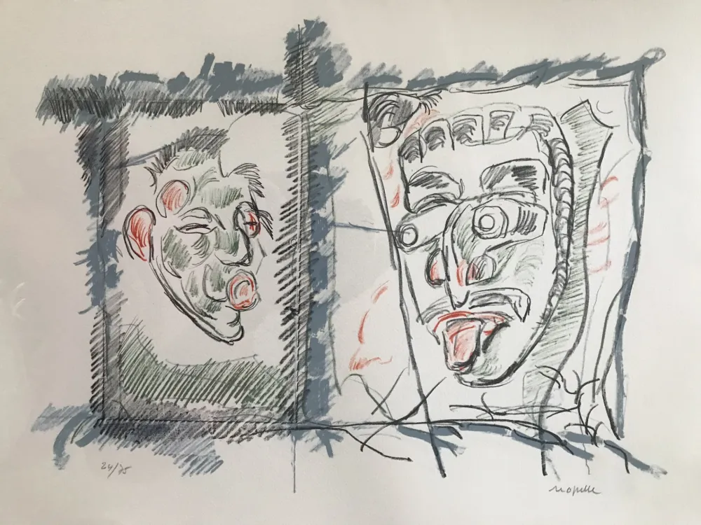 リトグラフ Riopelle - Untitled 