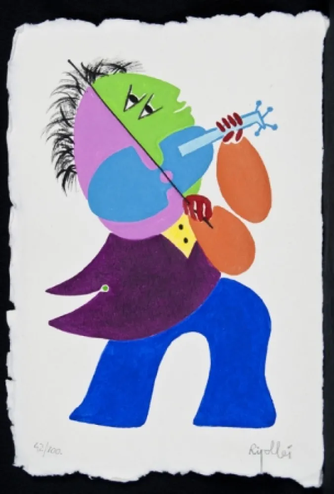 彫版 Ripolles - Violinista