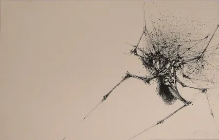 シルクスクリーン Rivera - Diálogo Entre Manuel Rivera y los Tres Adefesios. 