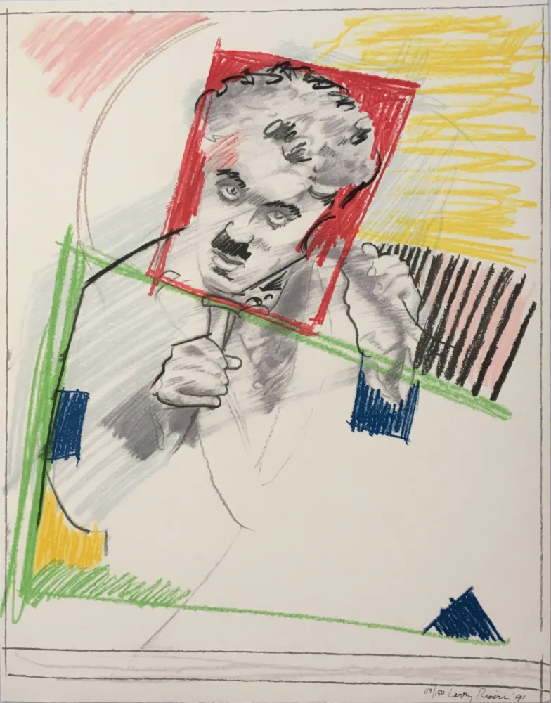 シルクスクリーン Rivers - Early Chaplin