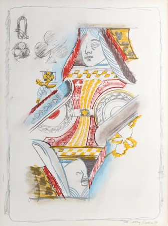 リトグラフ Rivers - Queen of Clubs