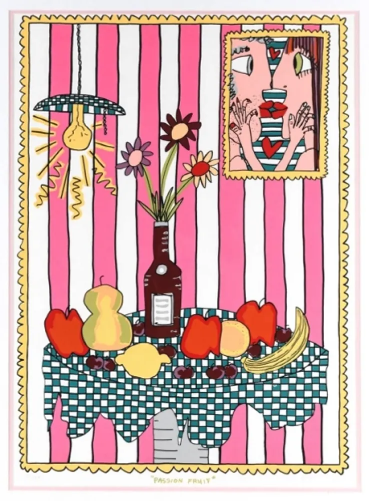 シルクスクリーン Rizzi - Passion Flower