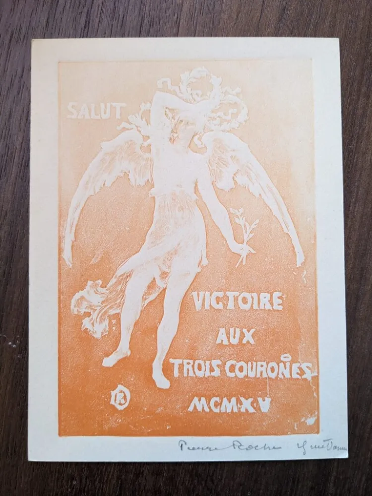 技術的なありません Roche - Salut victoire aux trois courones (greeting card for 1915)
