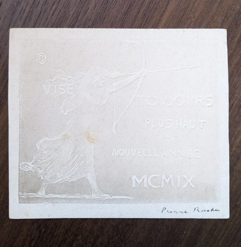 技術的なありません Roche - Vise toujours plus haut... (new year's greeting card)