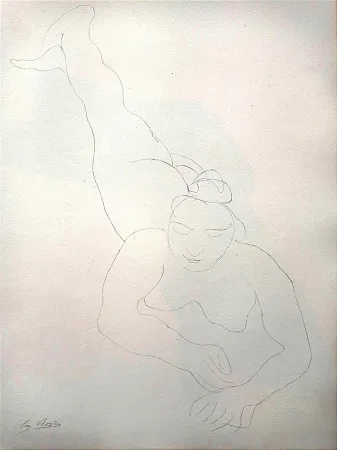 リトグラフ Rodin - Rare Lithographie Ed. Ambroise Vollard, 1902  pour 