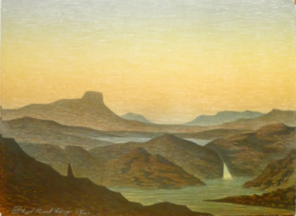 リトグラフ Rodrigo - E come la mia faccia si distese