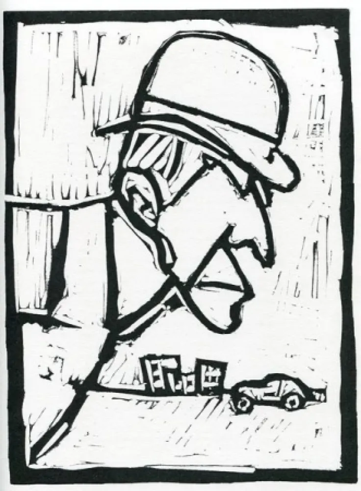 リノリウム彫版 Rognoni - Senza titolo