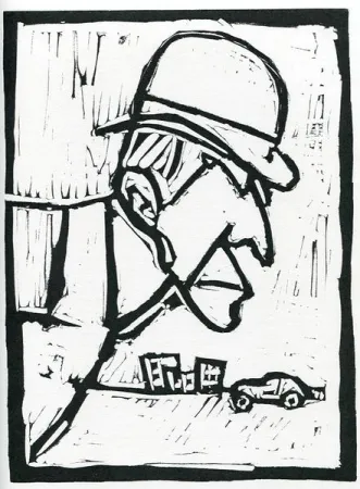 リノリウム彫版 Rognoni - Senza titolo