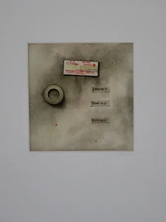 エッチングと　アクチアント Rösel - Die Fahrkarte wurde angerissen