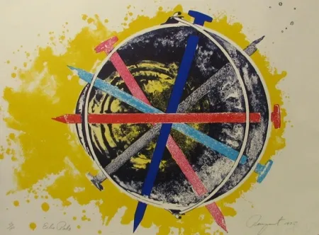 シルクスクリーン Rosenquist - Echo Pale