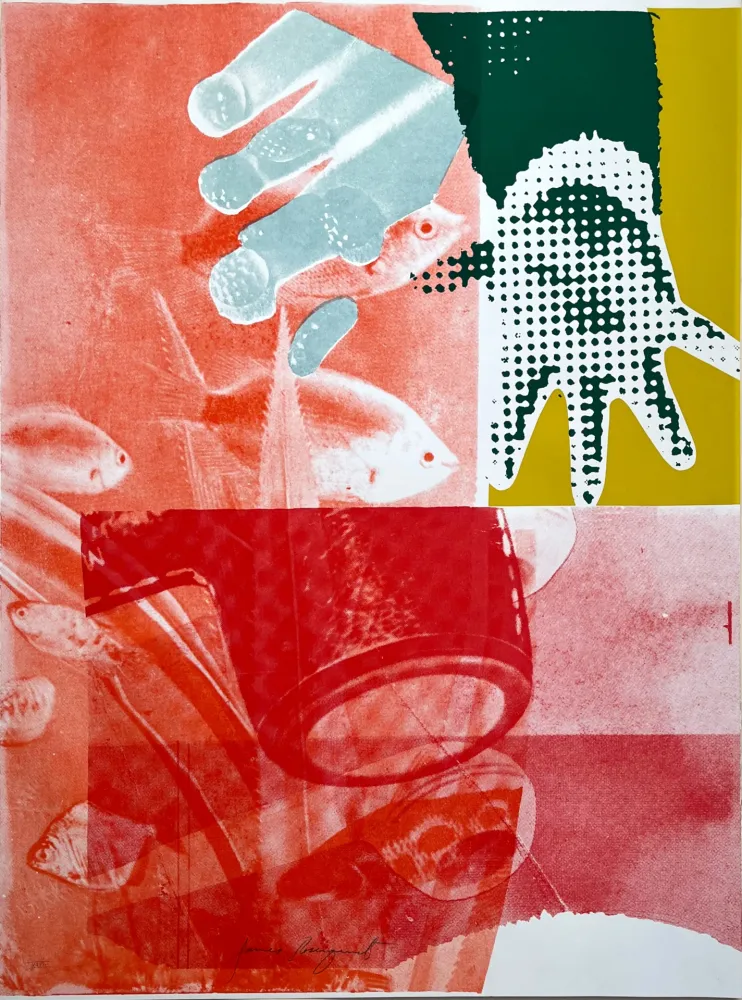 シルクスクリーン Rosenquist - For Love