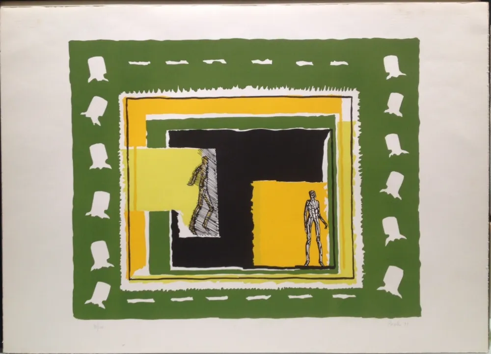 リトグラフ Rossello - Composizione