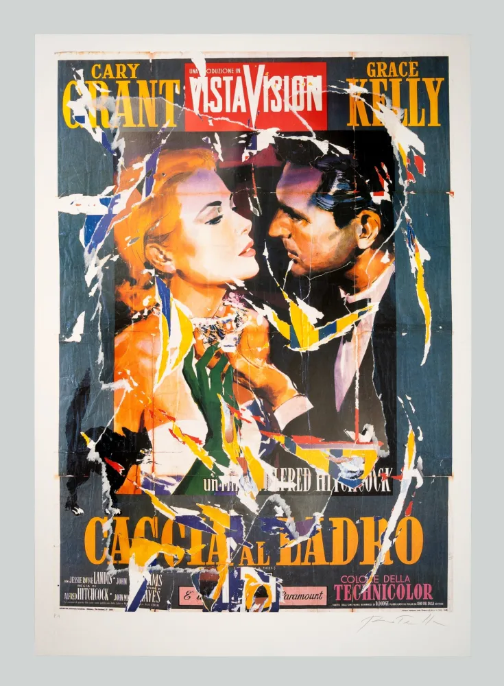 シルクスクリーン Rotella - Caccia al ladro