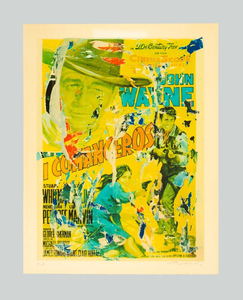 シルクスクリーン Rotella - Comanceros