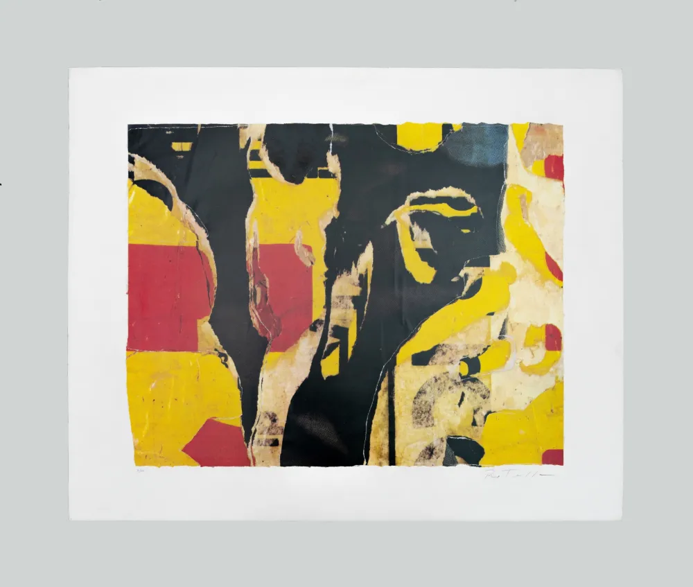 シルクスクリーン Rotella - Composizione astratta