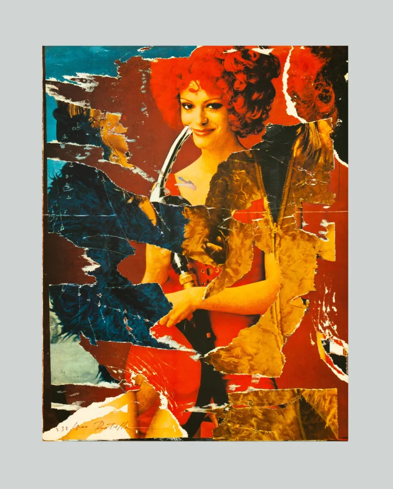 リトグラフ Rotella - La benzinara