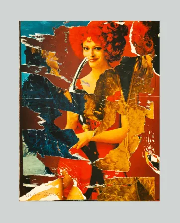 リトグラフ Rotella - La benzinara