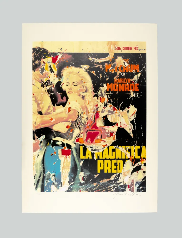 シルクスクリーン Rotella - La magnifica preda