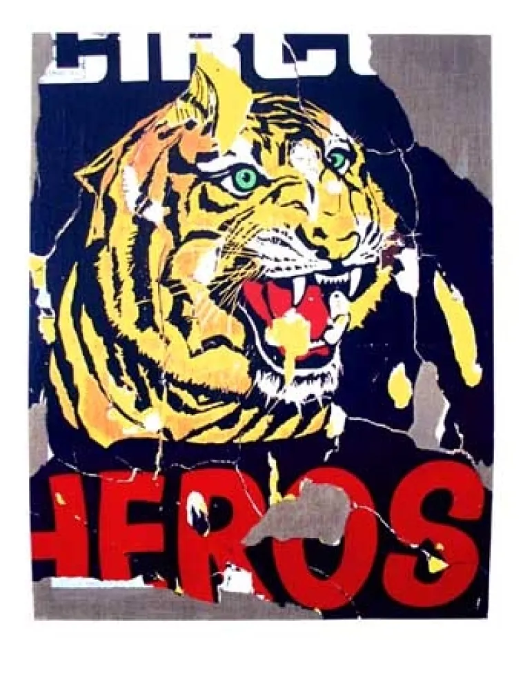 シルクスクリーン Rotella - La Tigre