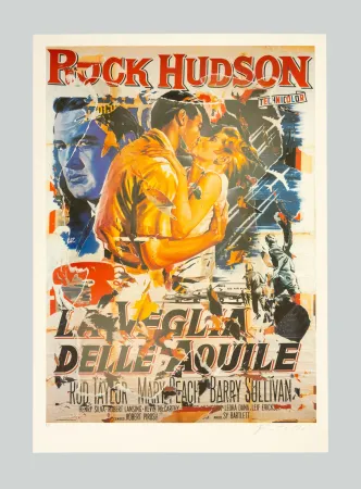 シルクスクリーン Rotella - La veglia delle aquile