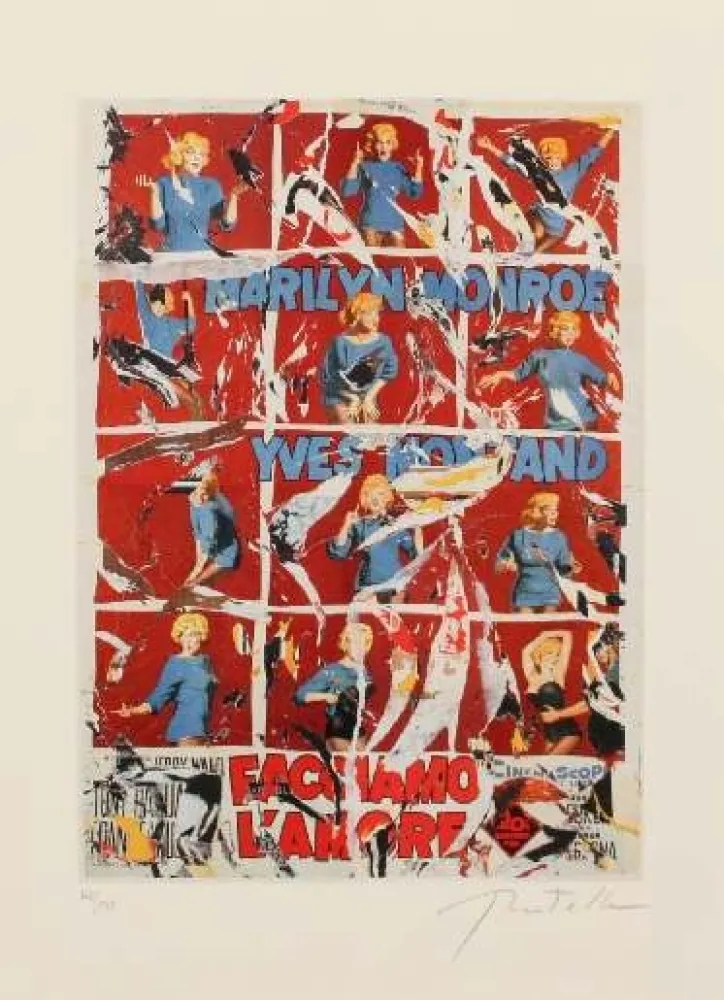 リトグラフ Rotella - MARILYN