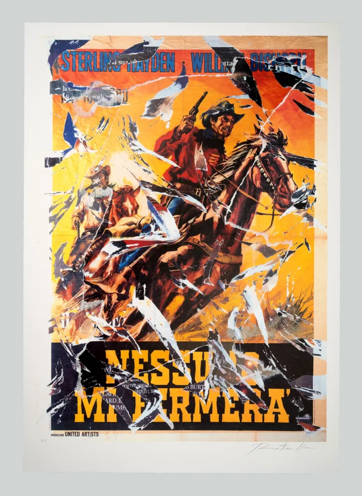 シルクスクリーン Rotella - Nessuno mi fermerà